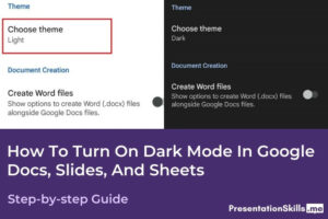 How To Turn On Dark Mode In Google Docs, Slides, And Sheets ...