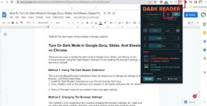 How To Turn On Dark Mode In Google Docs, Slides, And Sheets ...