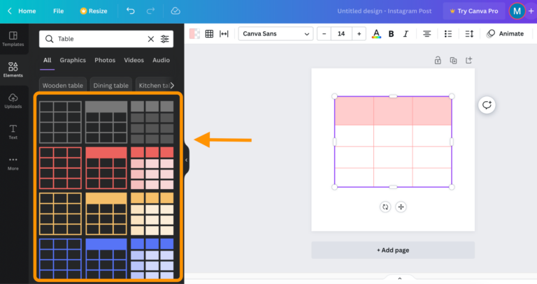 How To Make A Table On Canva - PresentationSkills.me