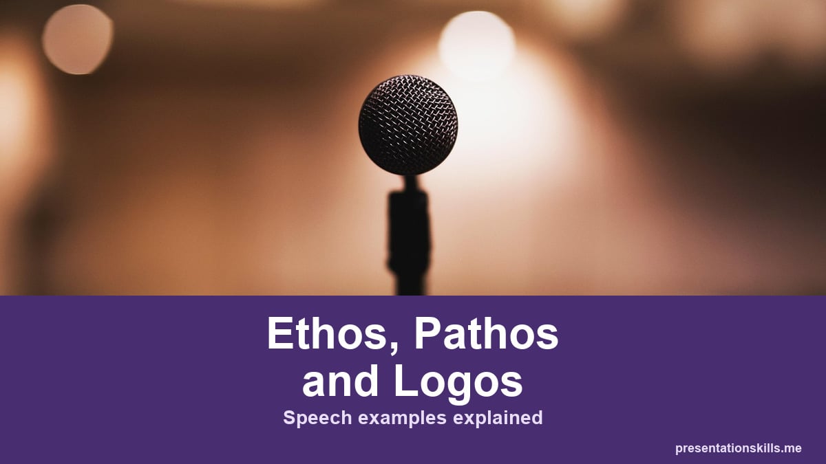 Ethos, Pathos and Logos illustrated with a topic-related photograph
