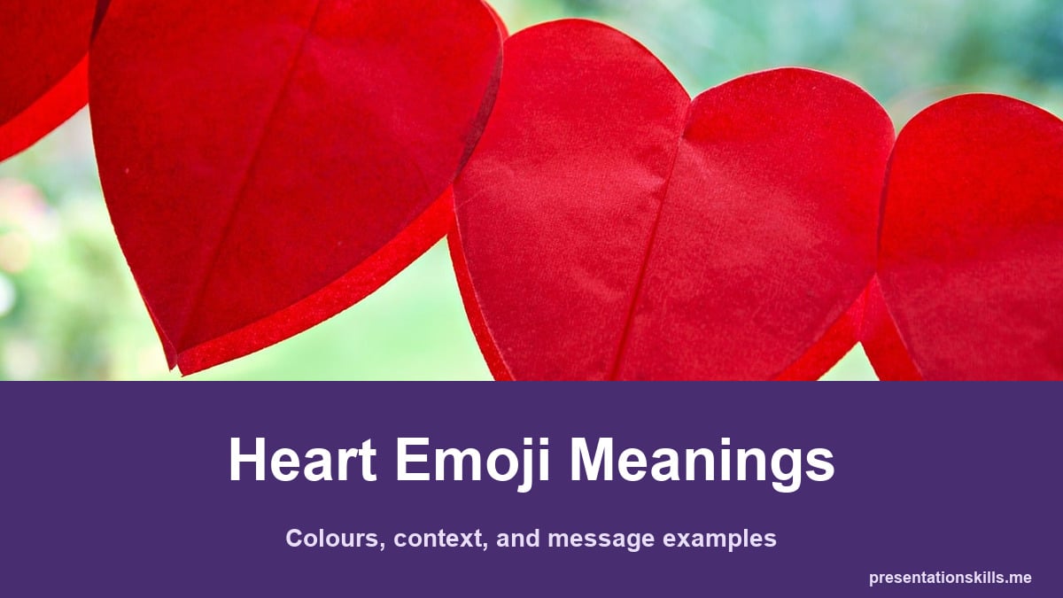 Heart Emoji Meanings with a topic-related photograph