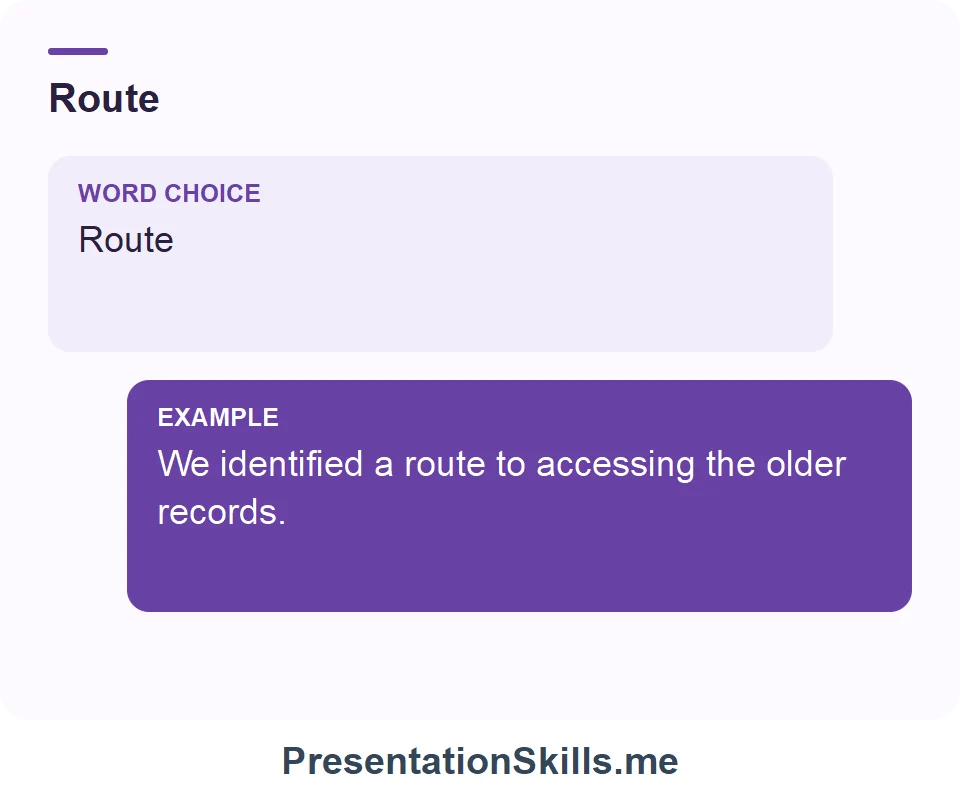 Route: We identified a route to accessing the older records.